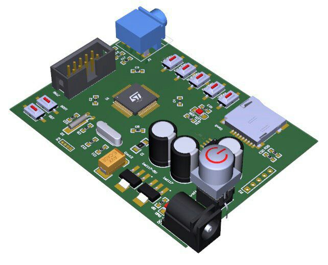 Embedded MP3 player hardware